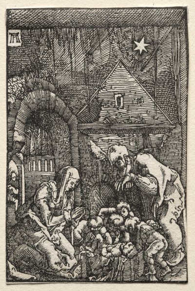 Der Fall und die Erlösung des Menschen: Die Geburt Christi, ca. 1515 von Albrecht Altdorfer
