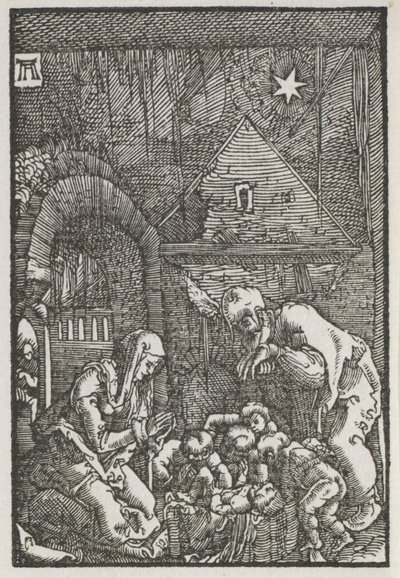 Der Fall und die Erlösung des Menschen: Die Geburt Christi, ca. 1515 von Albrecht Altdorfer
