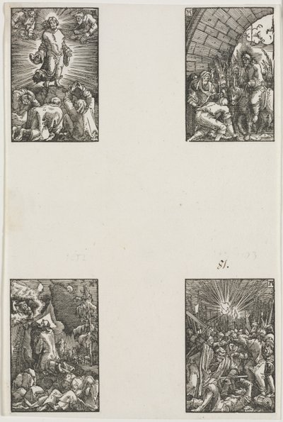 Der Fall und die Erlösung des Menschen, ca. 1515 von Albrecht Altdorfer