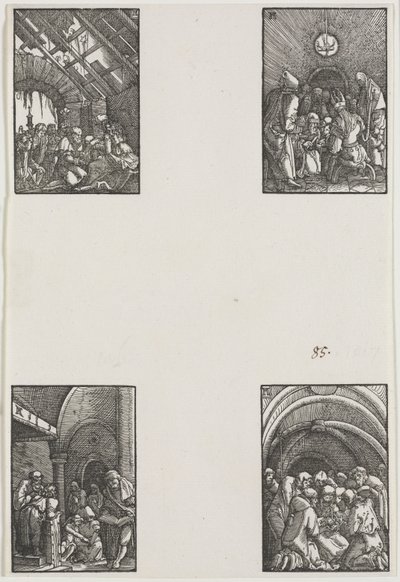Der Fall und die Erlösung des Menschen, ca. 1515 von Albrecht Altdorfer