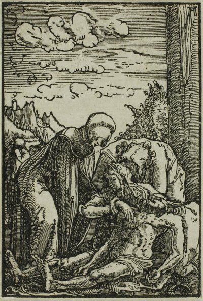 Die Klage der Jungfrau, aus Der Fall und die Erlösung des Menschen von Albrecht Altdorfer