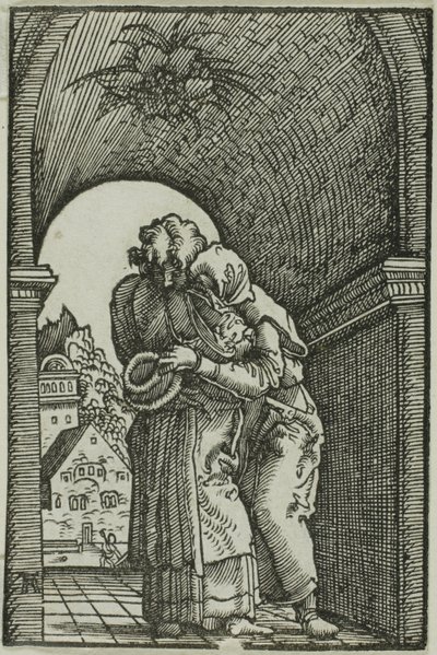 Das Treffen von Joachim und Anna, aus Der Fall und die Erlösung des Menschen von Albrecht Altdorfer