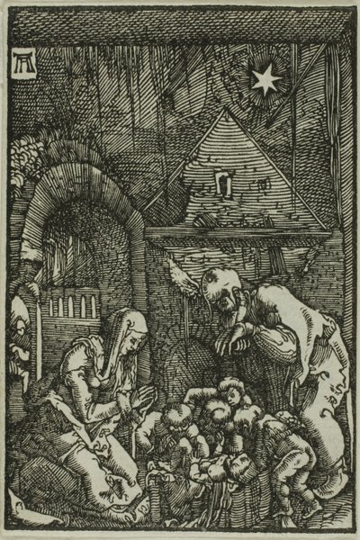 Die Geburt Christi, aus Der Fall und die Erlösung des Menschen von Albrecht Altdorfer