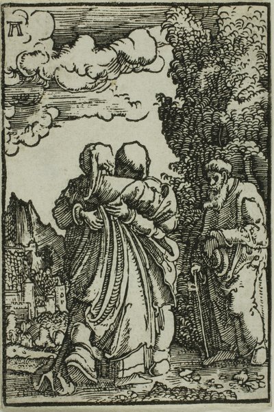 Die Heimsuchung, aus Der Fall und die Erlösung des Menschen von Albrecht Altdorfer