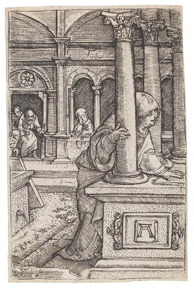 Jungfrau Maria sucht den zwölfjährigen Jesus im Tempel, ca. 1519 von Albrecht Altdorfer