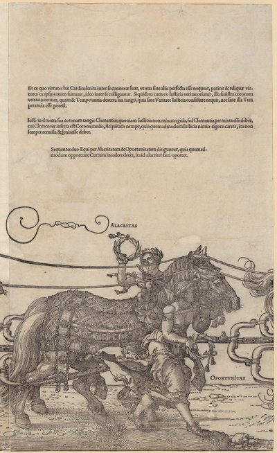 Alacritas, Blatt 4 der Folge Der große Triumphwagen von Albrecht Dürer