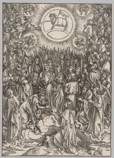 Apokalypse: Die Anbetung des Lammes—Das Lied der Auserwählten von Albrecht Dürer