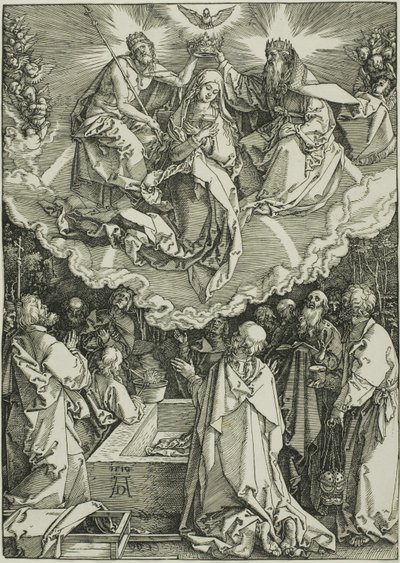 Himmelfahrt und Krönung der Jungfrau, aus Das Leben der Jungfrau von Albrecht Dürer