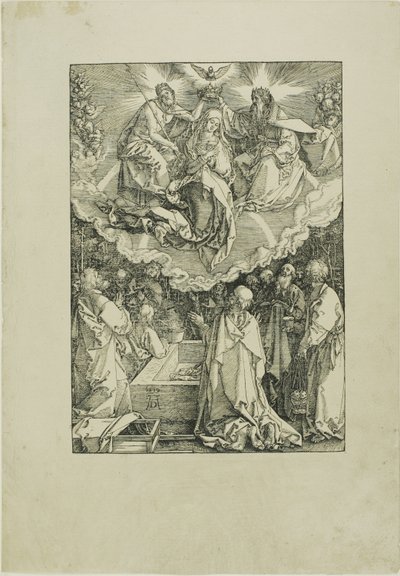 Himmelfahrt und Krönung der Jungfrau, aus Das Leben der Jungfrau von Albrecht Dürer