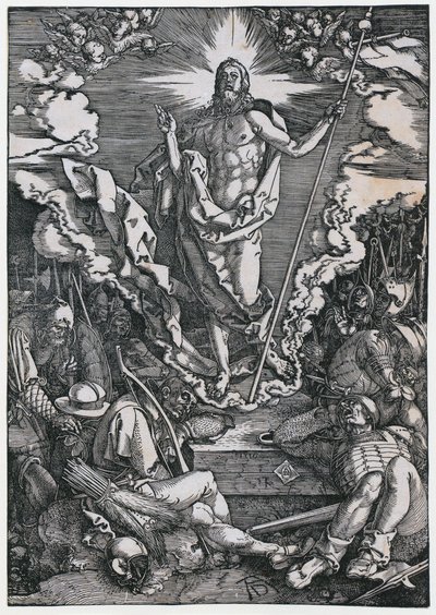 Auferstehung Christi, Blatt 12 der Folge "Die Große Passion" von Albrecht Dürer