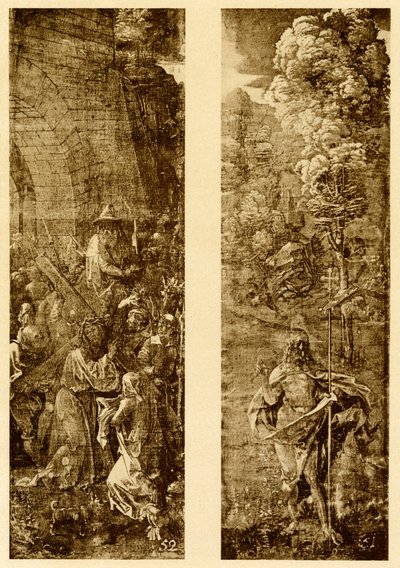 Kreuztragung und Christus mit dem Siegesbanner von Albrecht Dürer