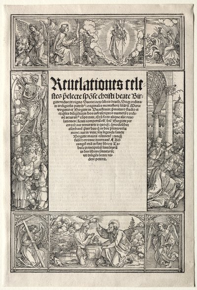 Rand - mit der Taufe Christi von Albrecht Dürer