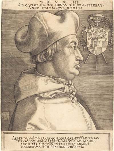 Kardinal Albrecht von Brandenburg ("Großer Kardinal") von Albrecht Dürer