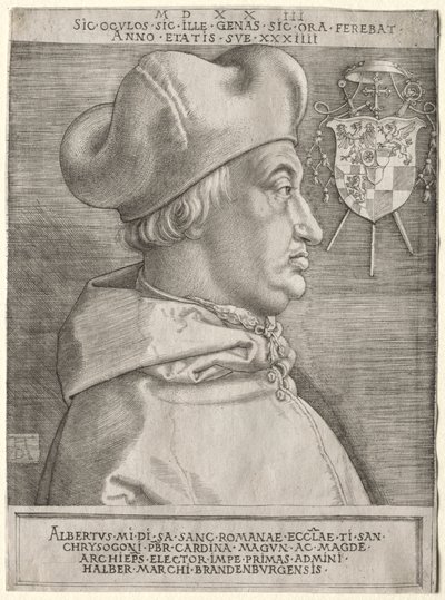 Kardinal Albrecht von Brandenburg - Die große Platte von Albrecht Dürer