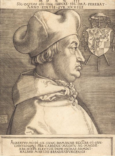 Kardinal Albrecht von Brandenburg, 1523 von Albrecht Dürer