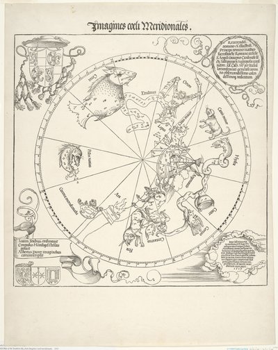 Himmelskarte des südlichen Himmels (Imagines coeli meridionalis) von Albrecht Dürer