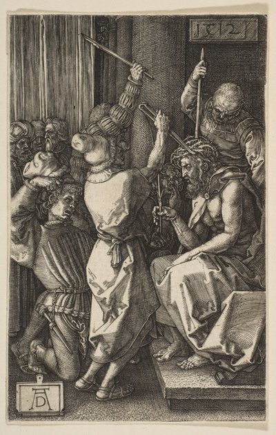 Christus mit Dornen gekrönt, aus der Gravierten Passion von Albrecht Dürer