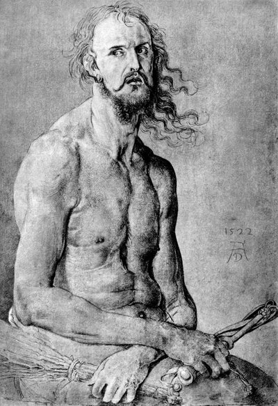 Christus, Mann der Schmerzen, mit den Zügen von Dürer von Albrecht Dürer