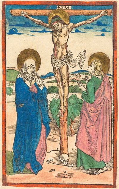 Christus am Kreuz zwischen der Jungfrau und dem Heiligen Johannes von Albrecht Dürer