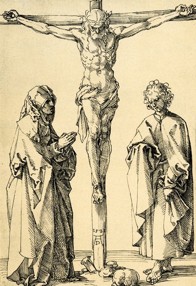 Christus am Kreuz mit Maria und Johannes von Albrecht Dürer