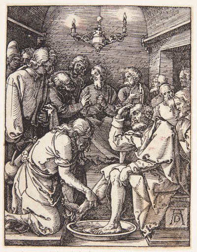 Christus wäscht die Füße des heiligen Petrus von Albrecht Dürer