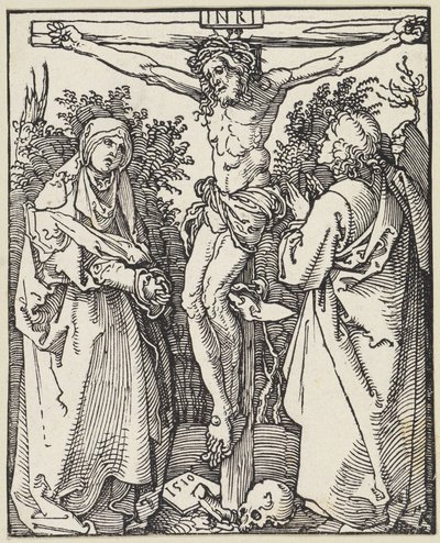 Christus am Kreuz mit Maria und Johannes von Albrecht Dürer