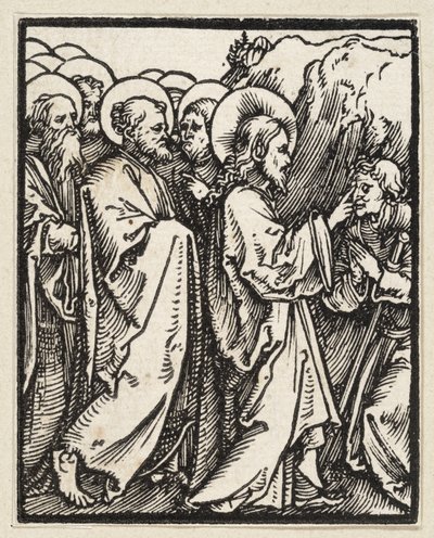 Christus heilt einen Blinden (aus: Postilla, 43 Holzschnitte) von Albrecht Dürer
