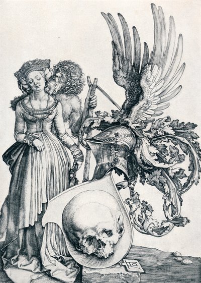 Wappen mit einem Schädel von Albrecht Dürer