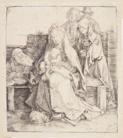 Die heilige Familie, sechs Personen von Albrecht Dürer