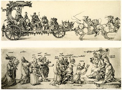 Entwurf für den Wagen des Kaisers Maximilian I. von Albrecht Dürer