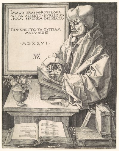 Erasmus von Rotterdam von Albrecht Dürer