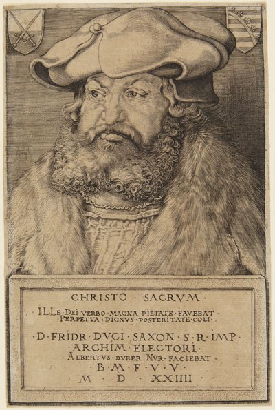Friedrich, Kurfürst von Sachsen (B.104; M.102) von Albrecht Dürer