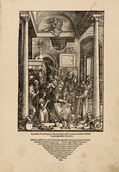 Verherrlichung der Jungfrau, aus Das Leben der Jungfrau von Albrecht Dürer