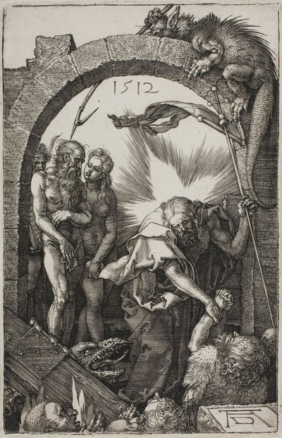 Höllenfahrt; Christus im Limbus, aus Die gravierte Passion von Albrecht Dürer
