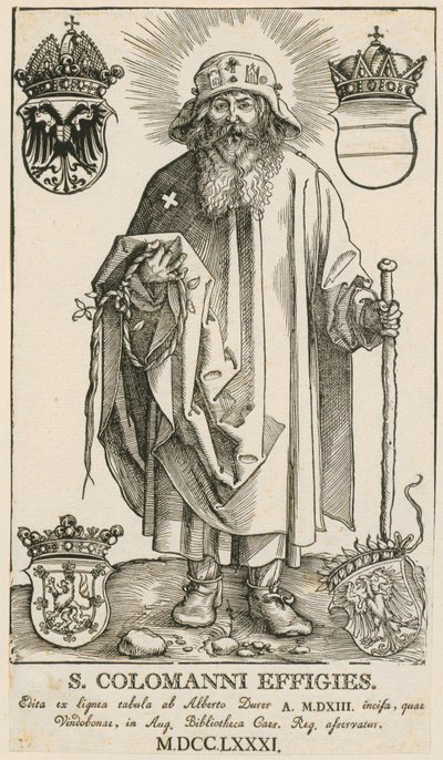 Heilige Sippe mit zwei musizierenden Engelsknaben von Albrecht Dürer