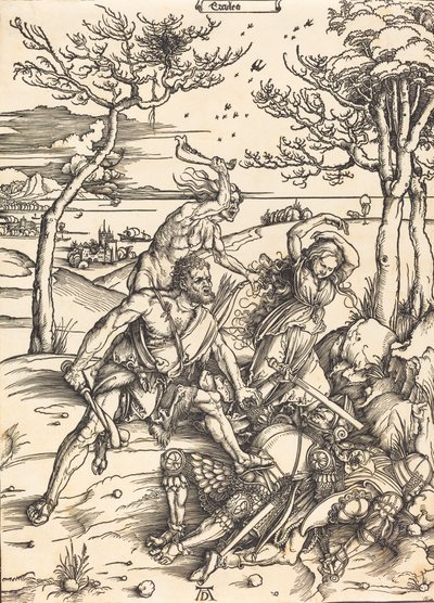 Herkules besiegt Cacus, ca. 1496 von Albrecht Dürer