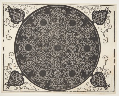 Verflochtenes Kordelmuster mit sieben Kränzen von Albrecht Dürer