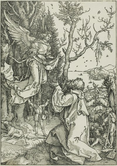 Joachim und der Engel, aus Das Leben der Jungfrau von Albrecht Dürer