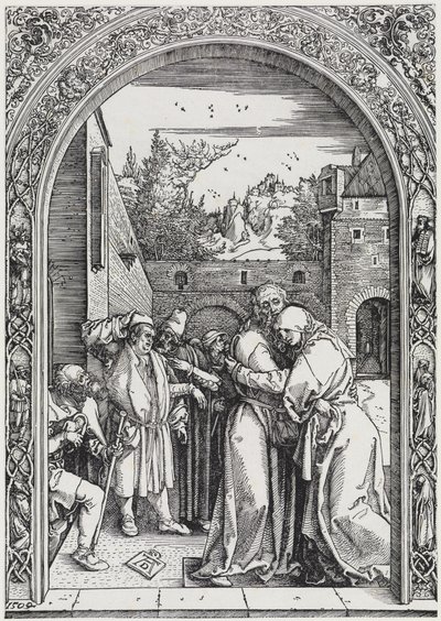 Joachim und Anna unter der Goldenen Pforte von Albrecht Dürer