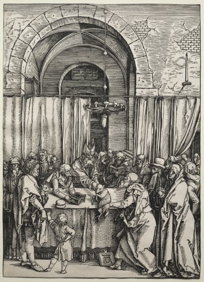 Joachims Opfer wird vom Hohepriester abgelehnt, ca. 1504-1505 von Albrecht Dürer