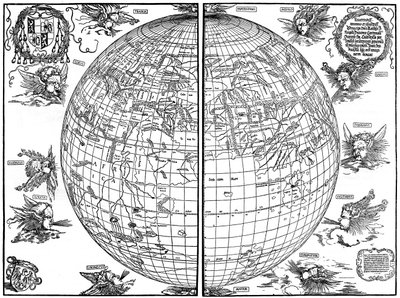 Johannes Stabius Weltkarte, 1515, 1936 von Albrecht Dürer