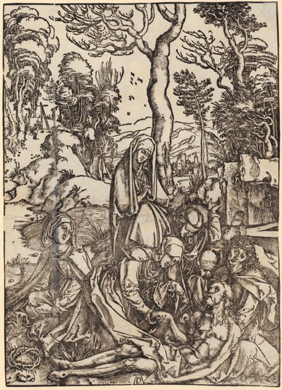 Johannes vor Gottvater und den Ältesten, II. Figur, Blatt 4 der Folge "Die Apokalypse" von Albrecht Dürer