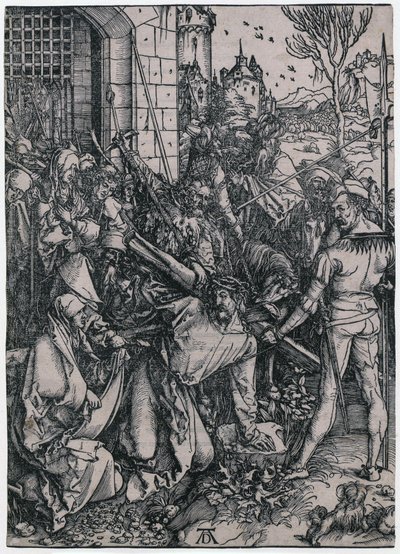 Kreuztragung Christi, Blatt 7 der Folge "Die Grosse Passion" von Albrecht Dürer