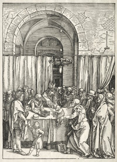 Leben der Jungfrau: Ablehnung von Joachims Opfer von Albrecht Dürer
