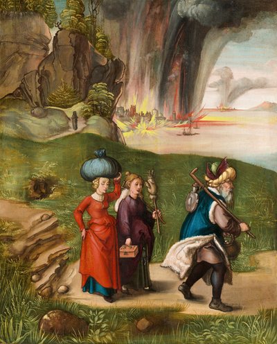 Lot und seine Töchter [Rückseite], ca. 1496-1499 von Albrecht Dürer