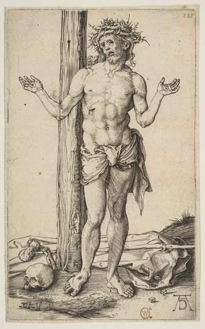 Schmerzensmann mit ausgestreckten Armen von Albrecht Dürer