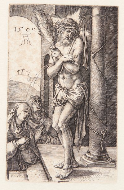 Mann der Schmerzen bei der Säule von Albrecht Dürer