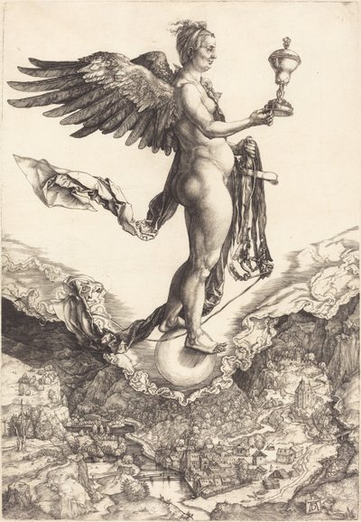 Nemesis (Das große Glück) von Albrecht Dürer