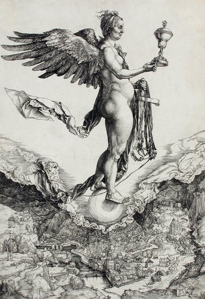 Nemesis (Das große Glück) von Albrecht Dürer