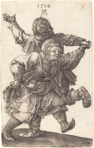 Tanzendes Bauernpaar von Albrecht Dürer